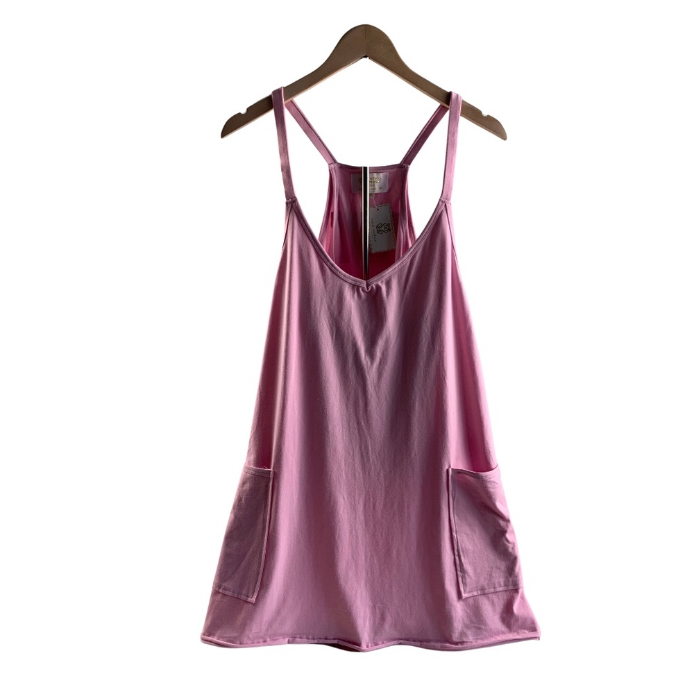 Simply Southern Light Pink Romper With Under Tank and Shorts Women's XL Spring